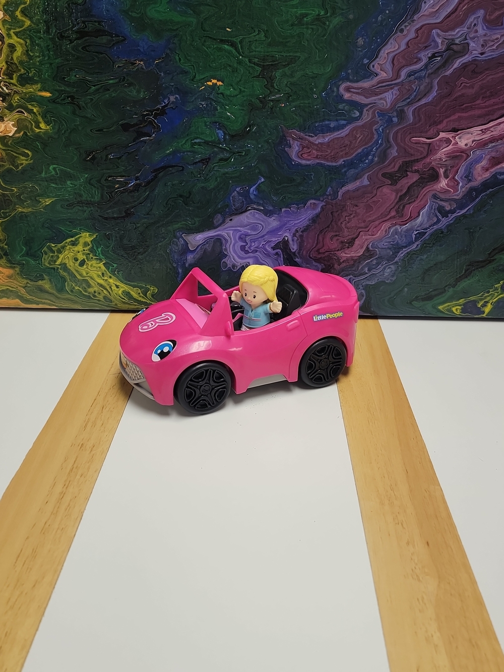Little People Barbie Convertible With Figure